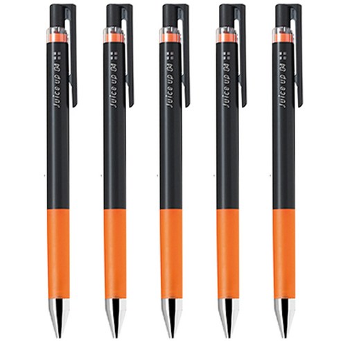 파이롯트 쥬스업 젤잉크펜 0.4mm, 오렌지, 5개