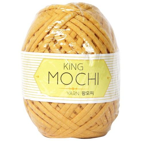 실바람 왕모찌 패브릭얀 뜨개실, 21 노랑