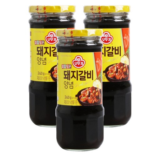 오뚜기 돼지갈비 양념, 240g, 3개
