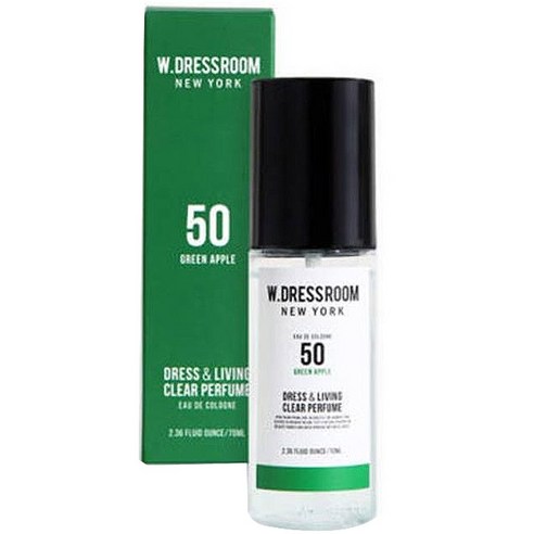 더블유드레스룸 드레스 앤 리빙 클리어 퍼퓸 70ml, No 50 그린애플, 1개