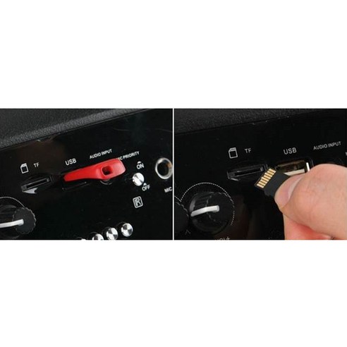 컴스 휴대용 블루투스 무선 마이크 스피커, KY201