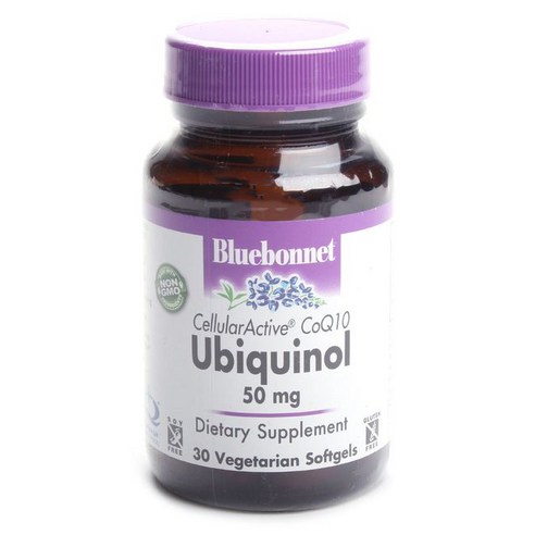 블루보넷 CoQ10 유비퀴놀 50mg 베지테리안 소프트젤 글루텐 프리, 1개, 60정