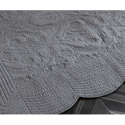 고급스러운 분위기의 섬염 코튼 원단으로 제작된 바니루이스 에비아 순면 워싱 카페트