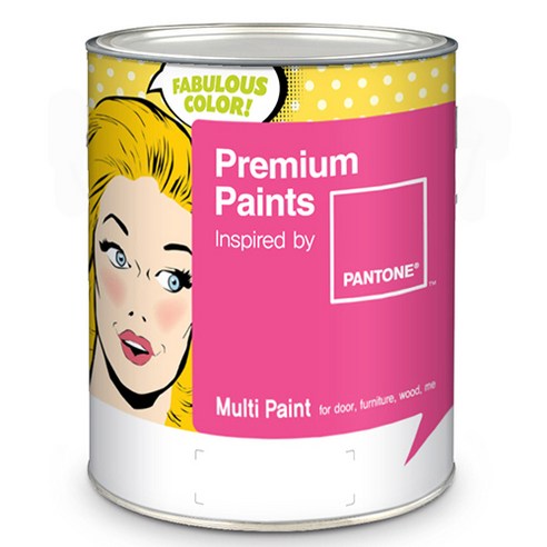 노루페인트 팬톤 멀티 에그쉘광 페인트 1L, 헤븐리핑크(12-1305), 1개