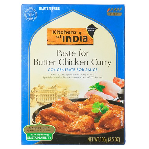 키친오브인디아 버터 치킨 커리용 페이스트, 100g, 1개