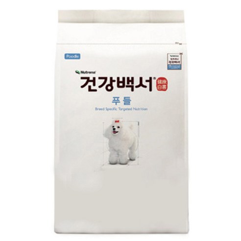 건강백서 전연령 생선 푸들 애견사료, 2.3kg, 1개