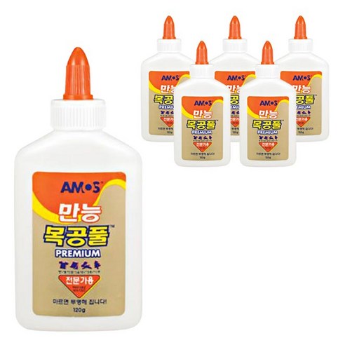 아모스 만능 목공풀 120g 6p, 6개
