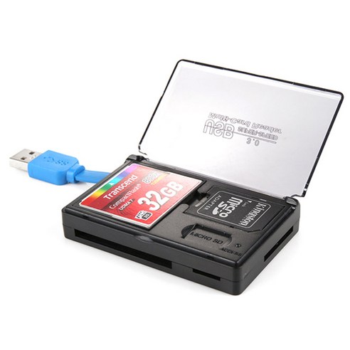 넥스트 메모리 수납형 USB3.0 카드리더기, NEXT-9708U3, 혼합 색상