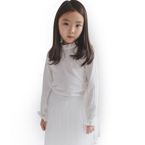맘스메이드 여아용 프릴 카라티