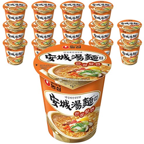 농심 튀김우동 컵면, 62g, 15개