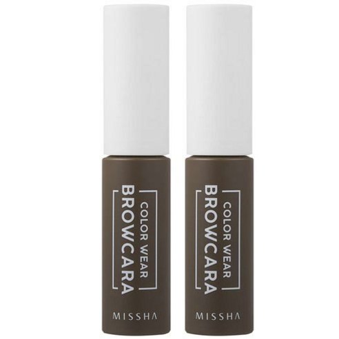 미샤 컬러웨어 브로우카라 7.5 g, 카푸치노 브라운, 2개