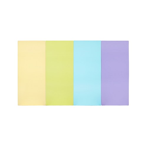 퍼니존 퍼니테라피 아이보리비비드 유아폴더매트, 아이보리 + 피스카치오스카이블루 + 바이올렛