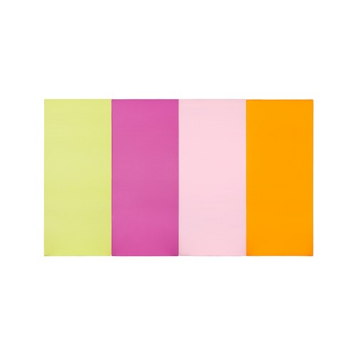 퍼니존 퍼니테라피 유아 폴더매트 피스타치오 비비드 시리즈 2, 피스타치오 + 핫핑크 + 베이비핑크 + 오렌지