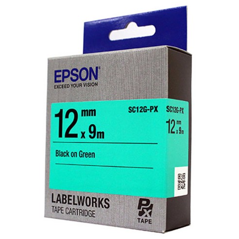 엡손 PRIFIA 라벨카트리지, SC12G, 9m