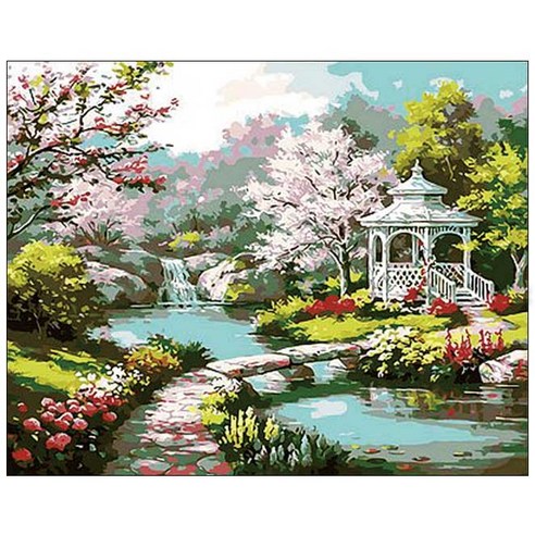 지인데코 DIY 명화그리기 세트 40 x 50cm, 공원
