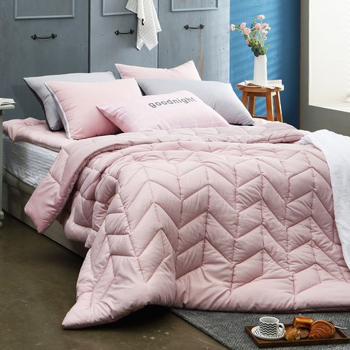 더자리 에코 항균 데일리 차렵이불 + 베개커버 세트