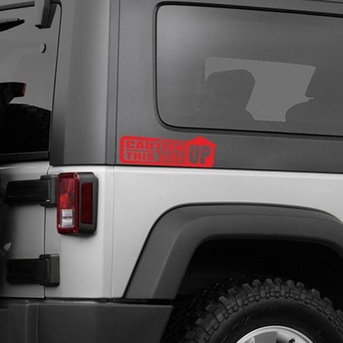 그리드 Jeep 자동차 데칼스티커 50049 15cm, 레드, 1개