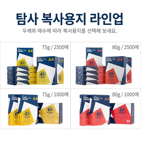 탐사 복사용지 A4 75g: 사무실 필수품을 최적의 가격으로
