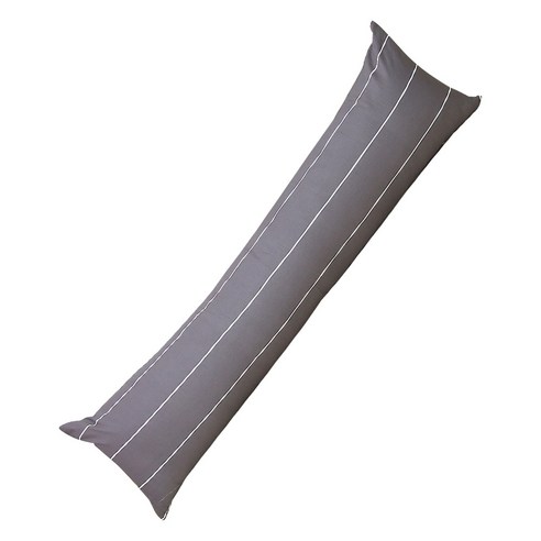 이코니하우스 키엘 일자 순면 바디필로우 커버, 그레이
