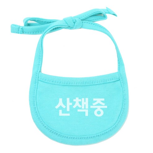 이츠독 강아지 턱받이 S, 민트(산책중), 1개