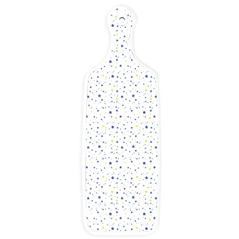 로엠디자인 양면 서빙도마 보드 소나무치자색, 블루별, 1개