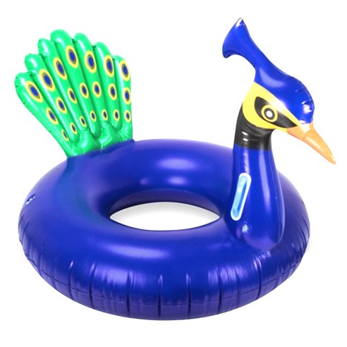 Mimosa 라운드 튜브 풀 플로트, Blue Peacock