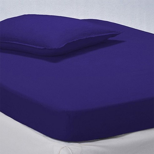 라흐두뜨 프리워시드 퓨어 린넨 매트리스 커버, royal blue