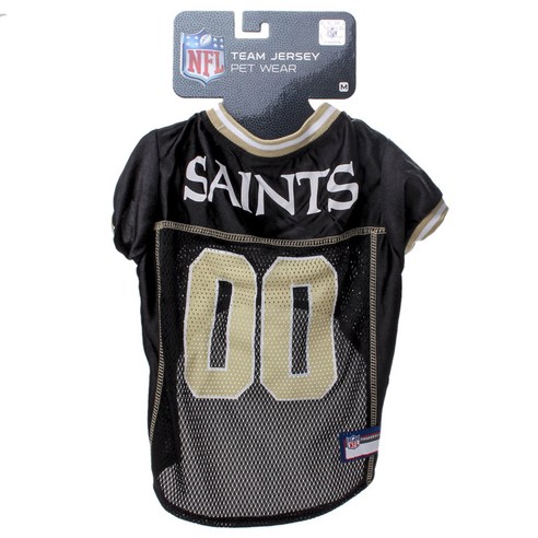 펫츠퍼스트 NFL 팀 저지 펫 웨어 애견 티셔츠, New Orleans Saints