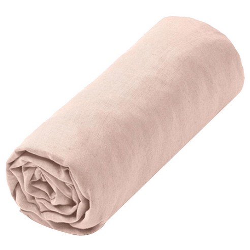 라흐두뜨 린넨 심플 매트리스 커버 F679797, pale rose