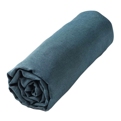 라흐두뜨 린넨 심플 매트리스 커버 F679795, paon blue