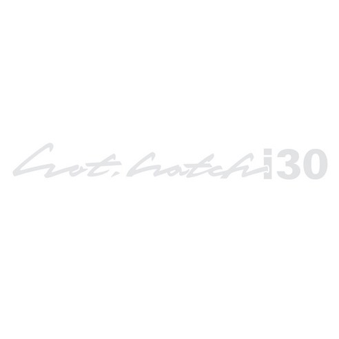 그리드 현대 i30 자동차 데칼스티커 10073 브라이트+브라이트-60cm 10073BB60, 1개