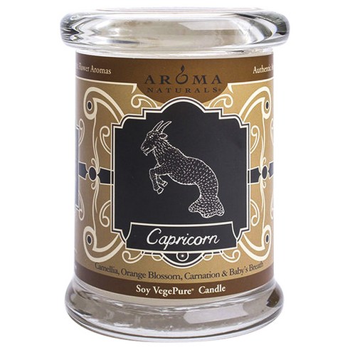 아로마내츄럴스 스몰 글래스 소이 필라 캔들, Capricorn, 1개