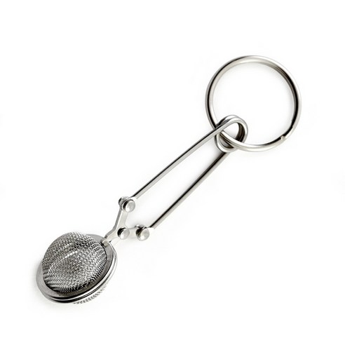 노르프로 미니 티 인퓨저 키 링 포함 48개입, Stainless Steel, 1개