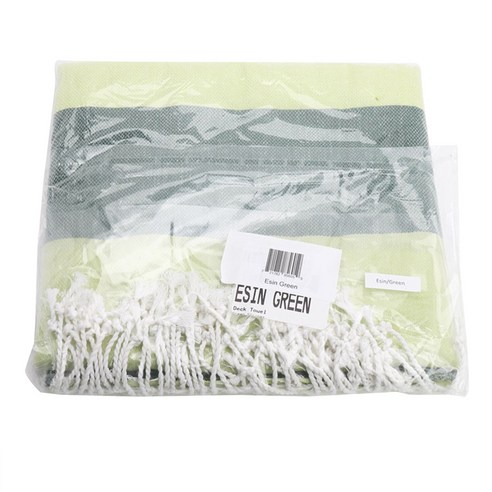 덱타월 터키쉬 비치타월, Esin Green, 1개