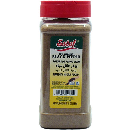 사다프 파인 그라운드 블랙 페퍼, 283g, 1개