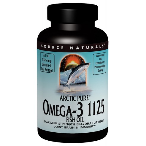 소스내츄럴스 알틱 퓨어 오메가-3 피쉬 오일 1125mg 소프트젤, 120개입, 1개