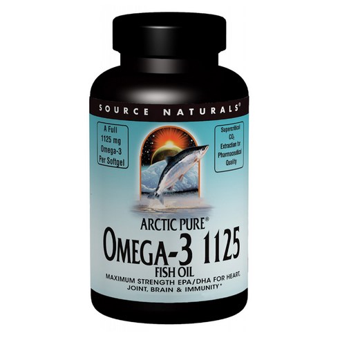 소스내츄럴스 알틱 퓨어 오메가-3 피쉬 오일 1125mg 소프트젤, 30개입, 1개