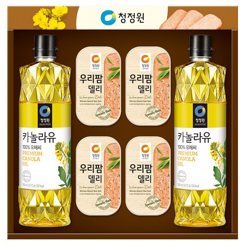 청정원 팜고급유 6호 선물세트 + 쇼핑백, 1세트