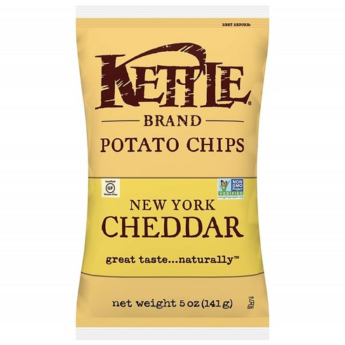케틀브랜드 포테이토 칩, New York Cheddar, 142g