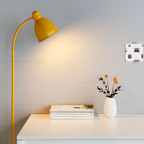마켓비 RUSTA E26 장스탠드 조명 침실 스탠드 조명 거실 무드등 / 이케아 LED 롱 전구 플로어 램프 식물등 거실등 레르스타 인테리어 수면등, 옐로우