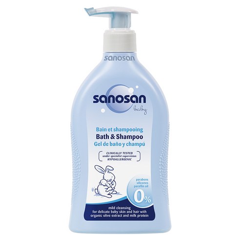 사노산 베이비 바스 앤 샴푸, 400ml, 1개