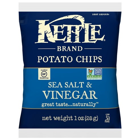 케틀브랜드 포테이토 칩, Sea Salt & Vinegar, 28g
