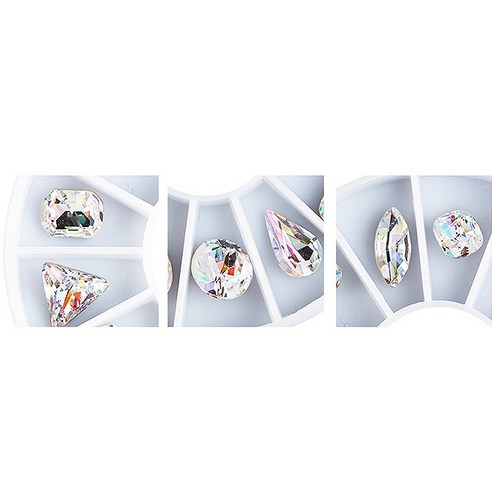 메이브라운 반해라 3D 스톤 원석 세트 2-22, 혼합 색상, 1세트