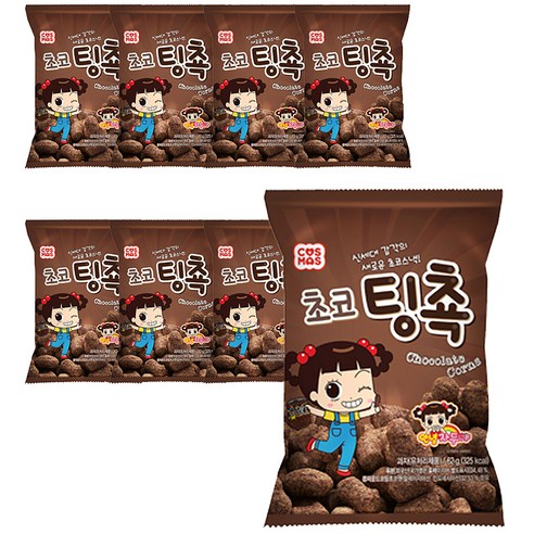 코스모스제과 초코팅쵹 스낵, 62g, 8개