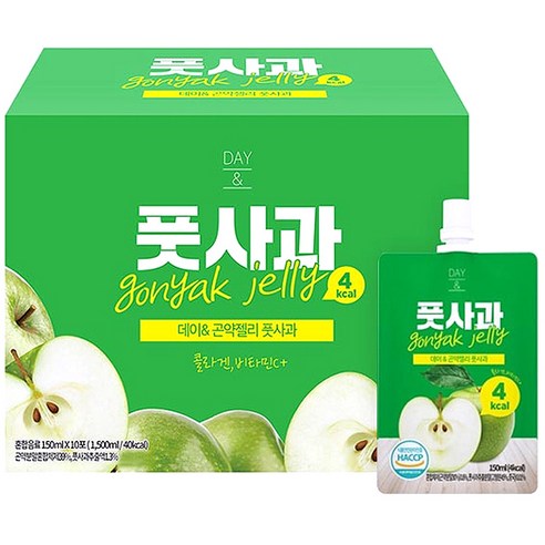 데이앤 풋사과 곤약젤리, 10개