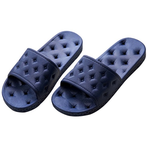 더자카 물빠짐 미끄럼 방지 욕실화, 네이비, 1개