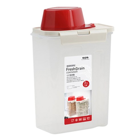 코멕스 신선 다용도 잡곡통 2 kg, 혼합색상, 1