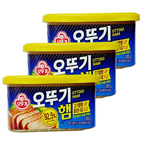 오뚜기 햄, 3개, 200g