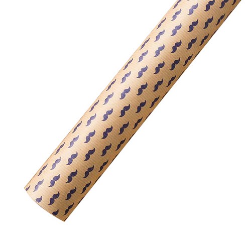포포팬시 수염 크라프트 포장지 53cm x 20m, 군청, 1개