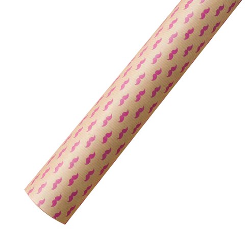 포포팬시 수염 크라프트 포장지 53cm x 20m, 핑크, 1개